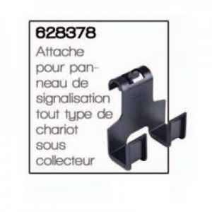 Attache pour panneau de signalisation tout type de chariot sous collecteur - NUMATIC