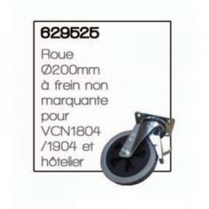 Roue Ø200mm à frein non marquante pour VCN1804 /1904 et hôtelier - NUMATIC Roue Ø200mm à frein non marquante pour VCN1804 /1904 et hôtelier - NUMATIC