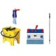 Kit nettoyage sol professionnel seau de lavage support et frange microfibre