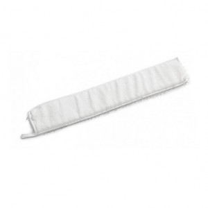 Housse frange microfibre blanche 40 ou 60 cm - Fils ras sur 2 faces pour plumeau SPILLO ou SNAKE Housse frange microfibre blanche 40 ou 60 cm - Fils ras sur 2 faces pour plumeau SPILLO ou SNAKE