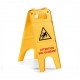 Panneaux de signalisation en 2 parties "ATTENTION SOL GLISSANT"