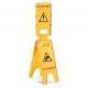 Panneaux de signalisation en 3 parties "ATTENTION SOL GLISSANT"